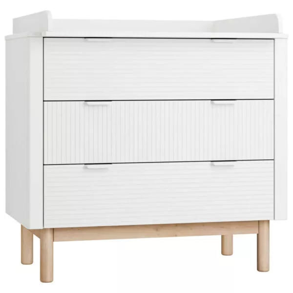 Miloo - komoda 3 szufladowa biała