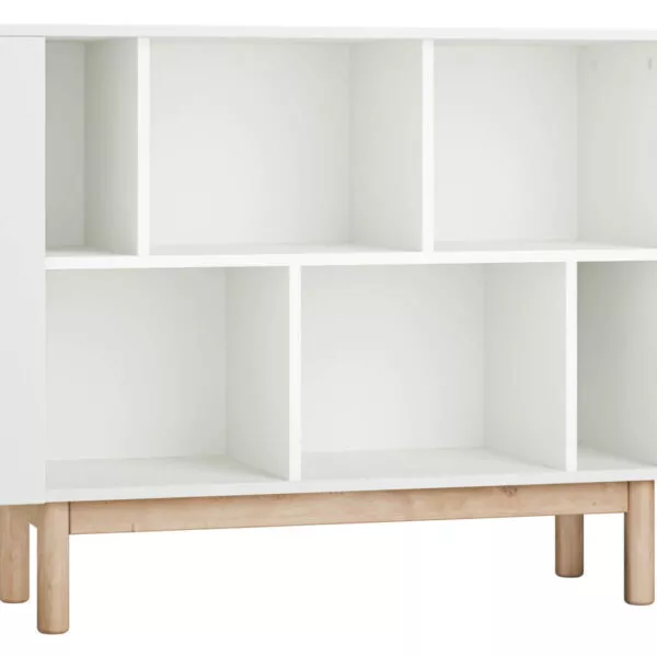 Miloo - regał niski biały