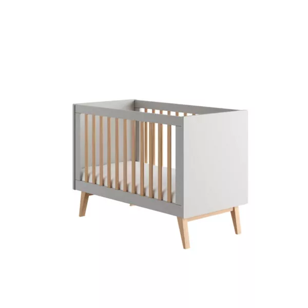 Swing - łóżeczko 120x60 cm szare