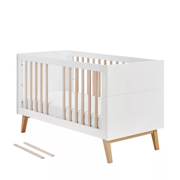 Swing - łóżeczko-tapczanik 140x70 cm białe