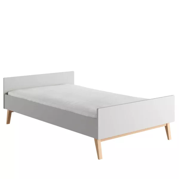 Swing - łóżko 200x120 cm szare