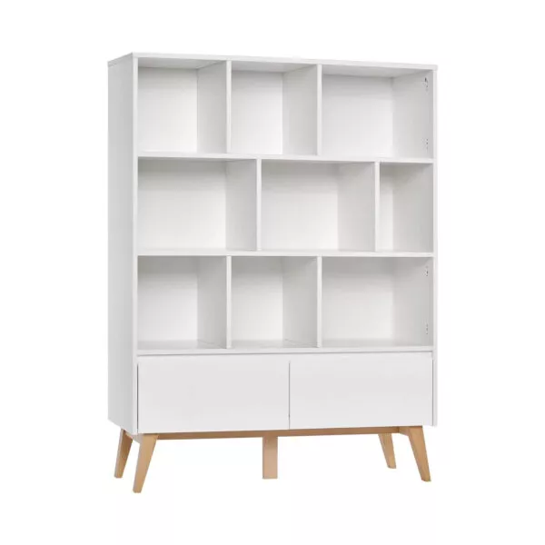 Swing - regał szeroki biały