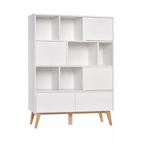 Swing - regał szeroki biały