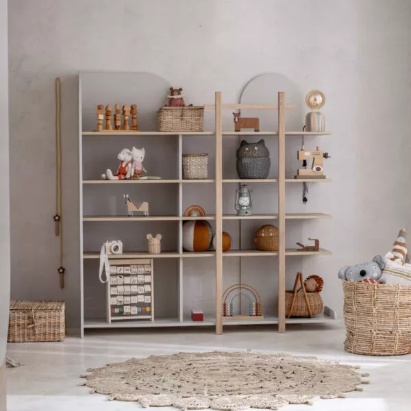 Bloom- regał kaszmir/dąb