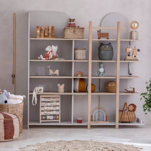 Bloom- regał kaszmir/dąb