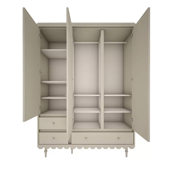 Szafa trzydrzwiowa oliwka- Babushka