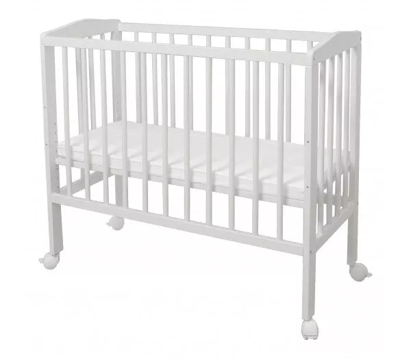 Łóżeczko dostawne 2w1 z osłonką BIAŁE