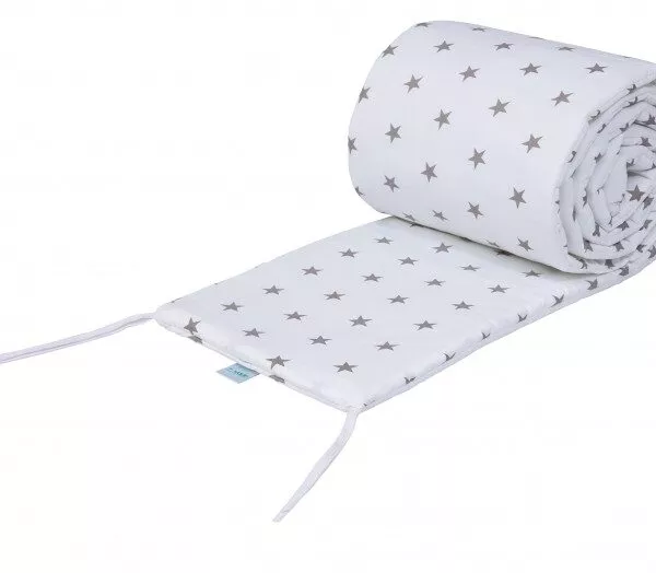 Łóżeczko dostawne 2w1 z osłonką SZARE