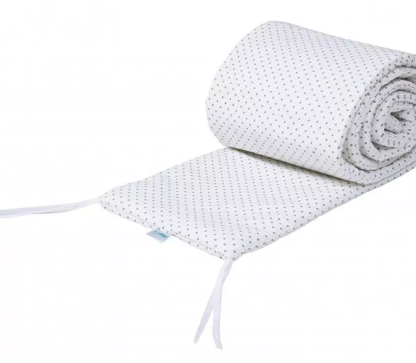 Łóżeczko dostawne 2w1 z osłonką SZARE