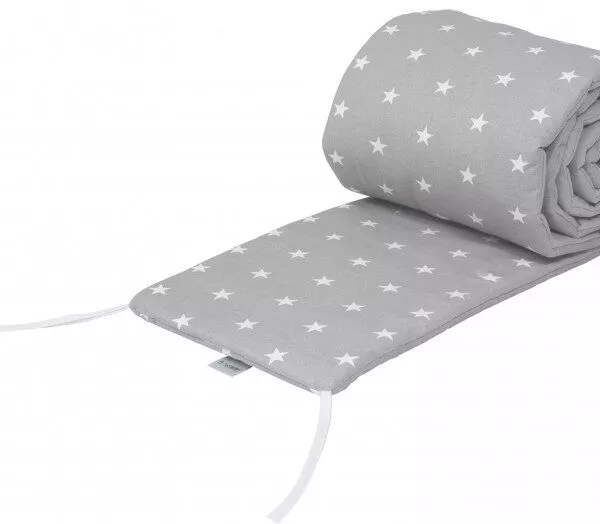 Łóżeczko dostawne 2w1 z osłonką SZARE