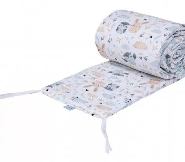 Łóżeczko dostawne 2w1 z osłonką SZARE