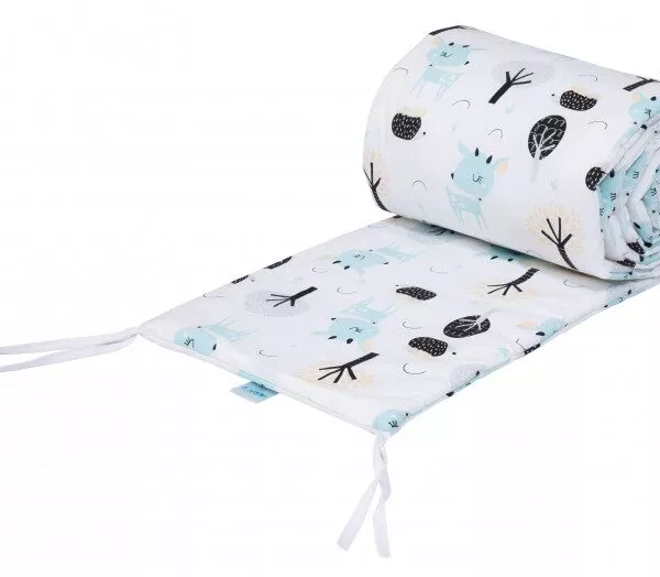 Łóżeczko dostawne 2w1 z osłonką SZARE