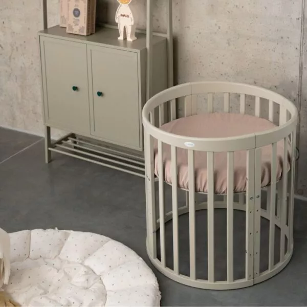 Prześcieradło z bawełny organicznej 73cm Taupe