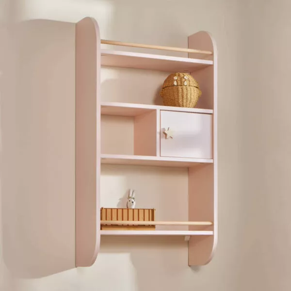 Półka Rainbow Snow Różowa – Idealne Miejsce na Książki i Zabawki Twojego Dziecka