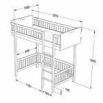 łóżko wysokie kaszmir wymiary