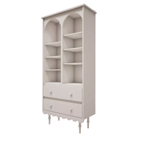 Regał wysoki biały - Babushka