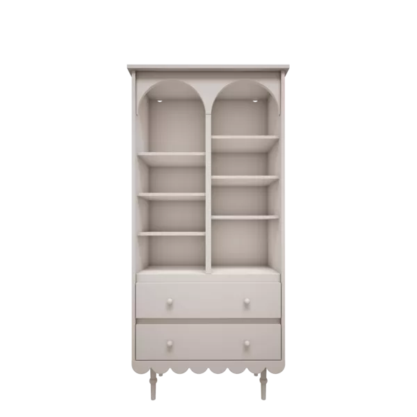 Regał wysoki biały - Babushka