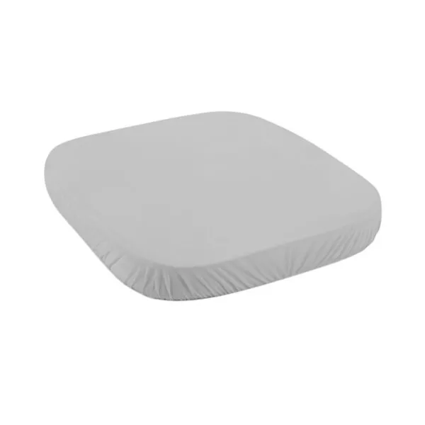 Prześcieradło z bawełny organicznej 73x73 Szare