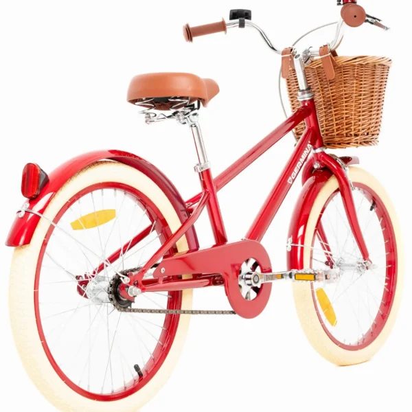 Rower Dziecięcy Germina Vintage 20″ Czerwony z Koszykiem