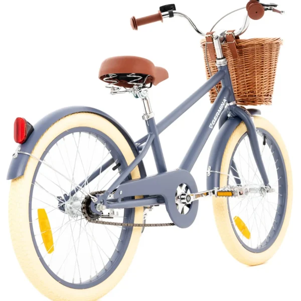 Rower Dziecięcy Germina Vintage 20″ Niebieski z Koszykiem