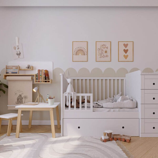 Paso Doble łóżeczko 60x120 snow bliss