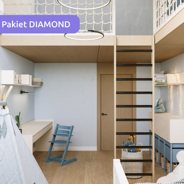 Projekt pokoju dziecięcego DIAMOND - 