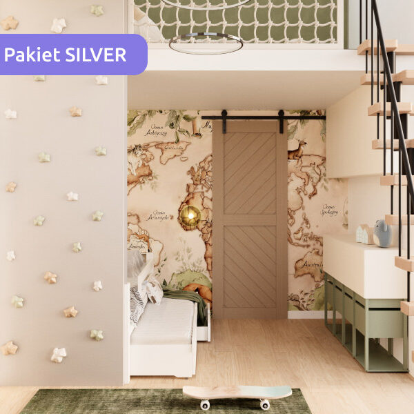 Projekt pokoju dziecięcego SILVER - 