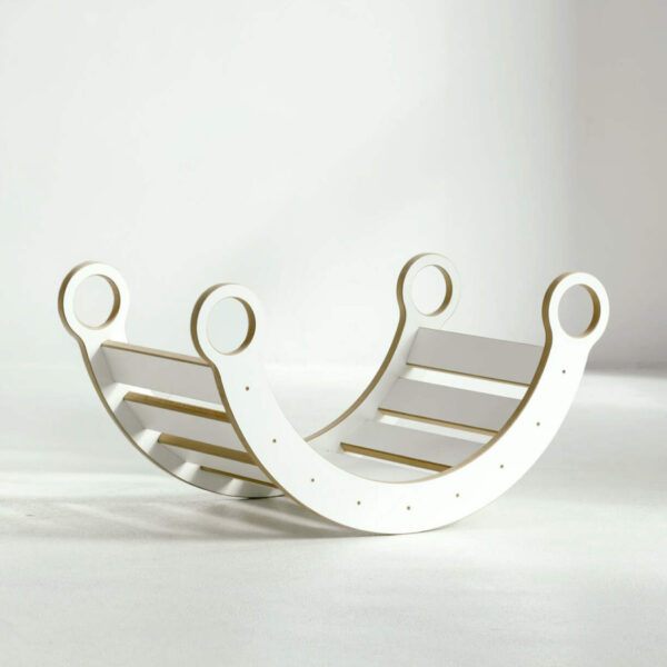 Bujak drewniany L Biały