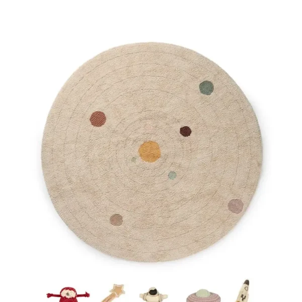 Dywan bawełniany Układ Słoneczny 150Ø cm