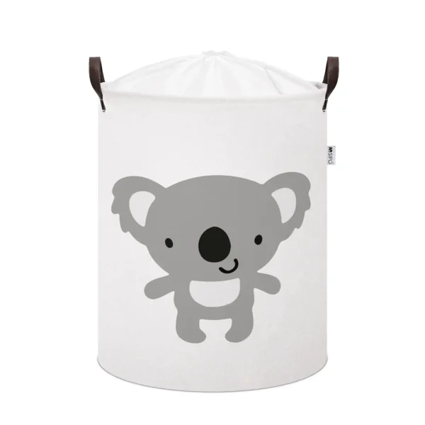 Bawełniany kosz na zabawki KOALA XL, zamykany na ściągacz