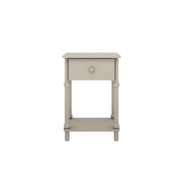 Szafka nocna Babushka oliwka – boho szafka do pokoju dziecka