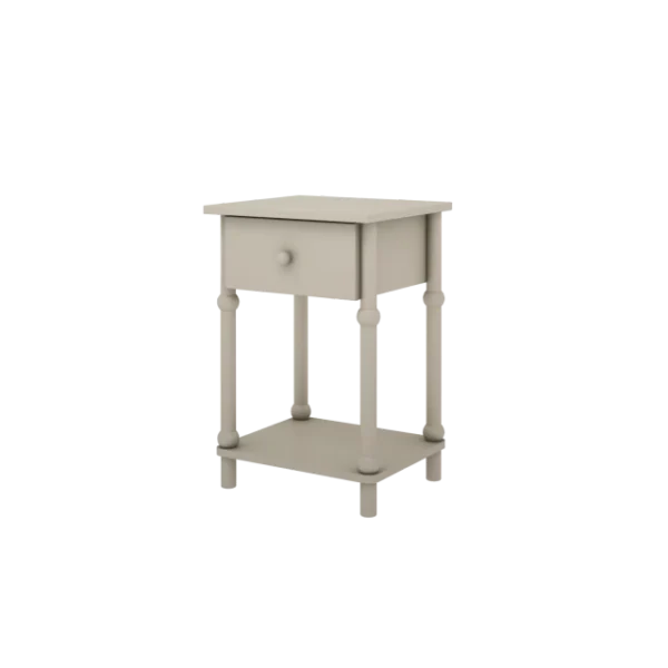 Szafka nocna Babushka oliwka – boho szafka do pokoju dziecka