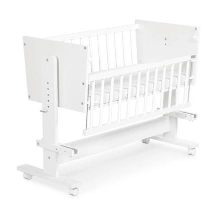 Łóżeczko dostawne z kołyską w kolorze białym Zoya 5w1