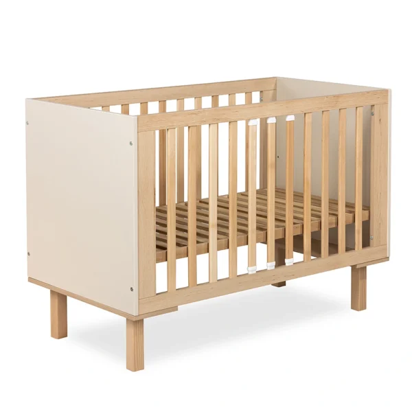 Łóżeczko dziecięce LAURA 120×60 szampan-buk