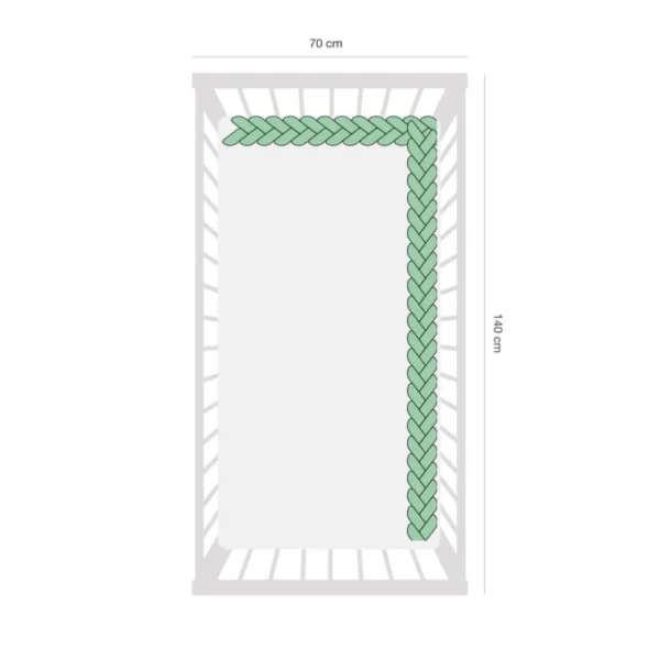 Ochraniacz warkocz klasyczny „Baranek” 200 cm
