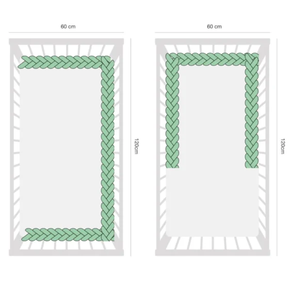 Ochraniacz warkocz klasyczny „Baranek” 240 cm