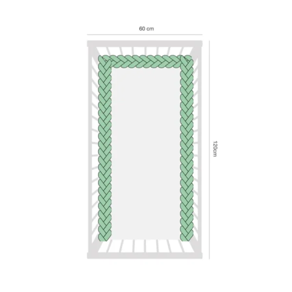 Ochraniacz warkocz klasyczny 280 cm – welur