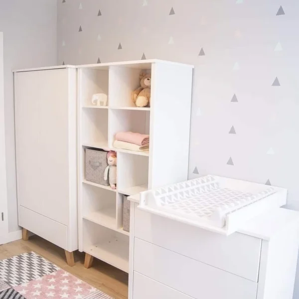 Regał ZARA biały – funkcjonalny regał do pokoju dziecka i nastolatka