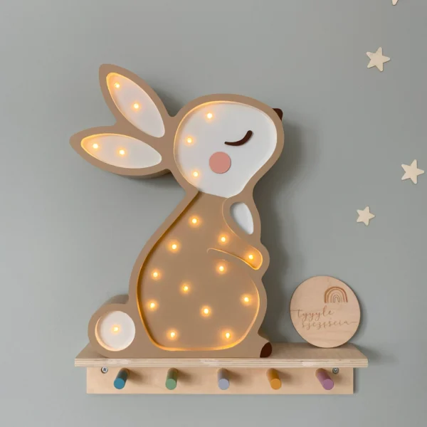 Lampka nocna Peekaboo - Króliczek beżowy